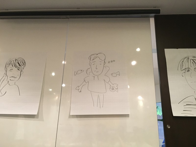 ▲パラドックスメンバーの似顔絵。似てるような、似てないような‥‥。