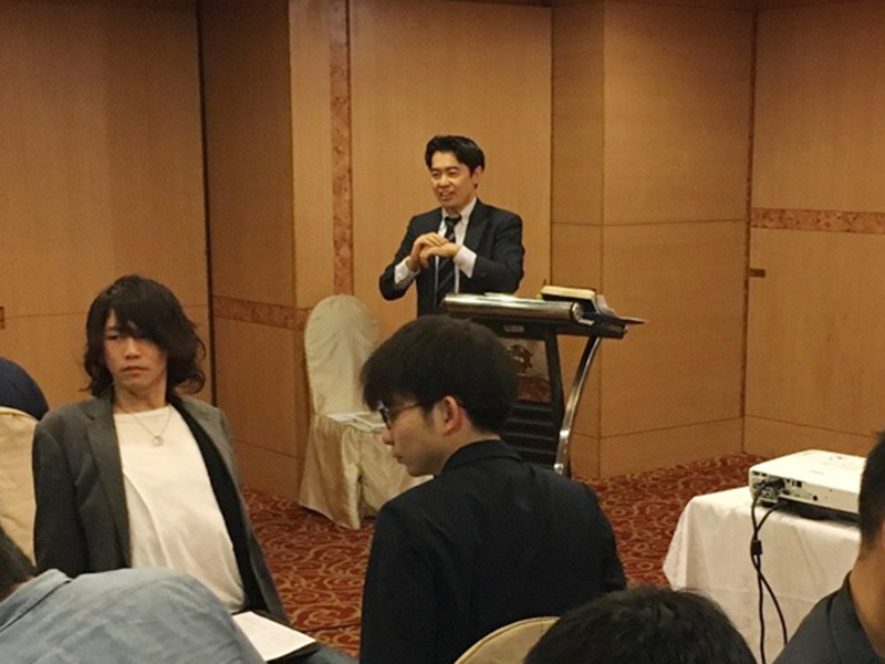 ▲はるばる台湾まで来てくださった『致知出版社』の板東さん。
